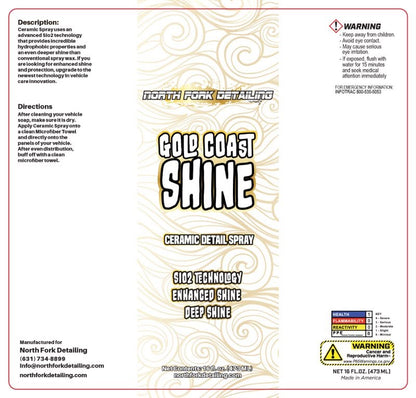 Gold Coast Shine - Ceramic Detail Spray
